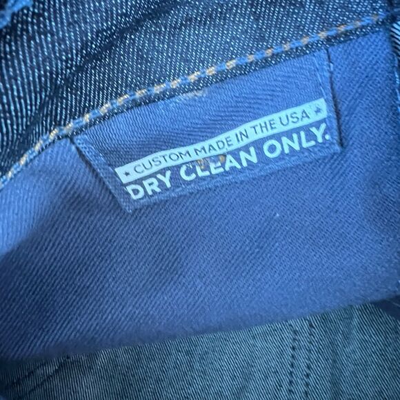 Blue Delta Jeans Women's Size 26x29 Dark Wash Skinny Custom Bespoke Raw Denim - Picture 4 of 8